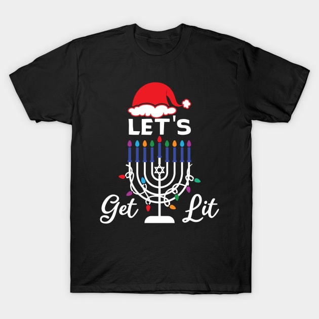 Hanukkah candles funny christmas T-Shirt by teestaan